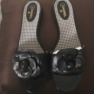 Chanel Camelia Flower Slides